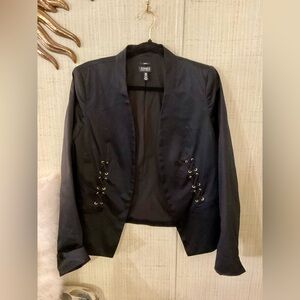 Jones New York Signature Black Embellished Blazer Suit Jacket Women Size 14 C3
